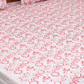 Cotton double sanganeri bed sheet set (108 x 90 in) 04