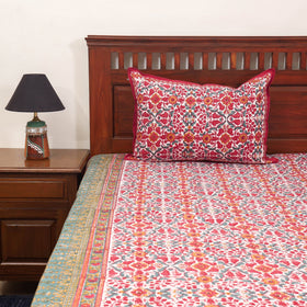 Cotton double sanganeri bed sheet set (108 x 90 in) 05