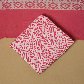 Cotton hand batik 3pc unstitched dress material 03