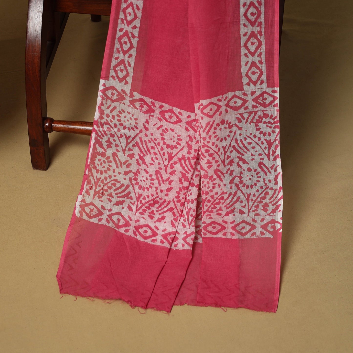 Cotton hand batik 3pc unstitched dress material 03