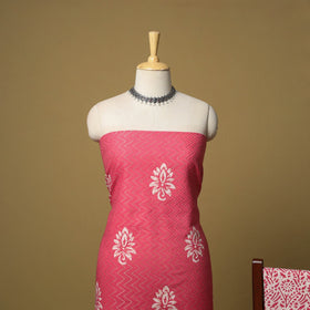 Cotton hand batik 3pc unstitched dress material 03