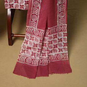 Cotton hand batik 3pc unstitched dress material 07