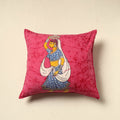 Pink - cotton hand batik cushion cover (18 x 18 in) 64
