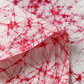  Pink Cotton Hand Batik Print Fabric