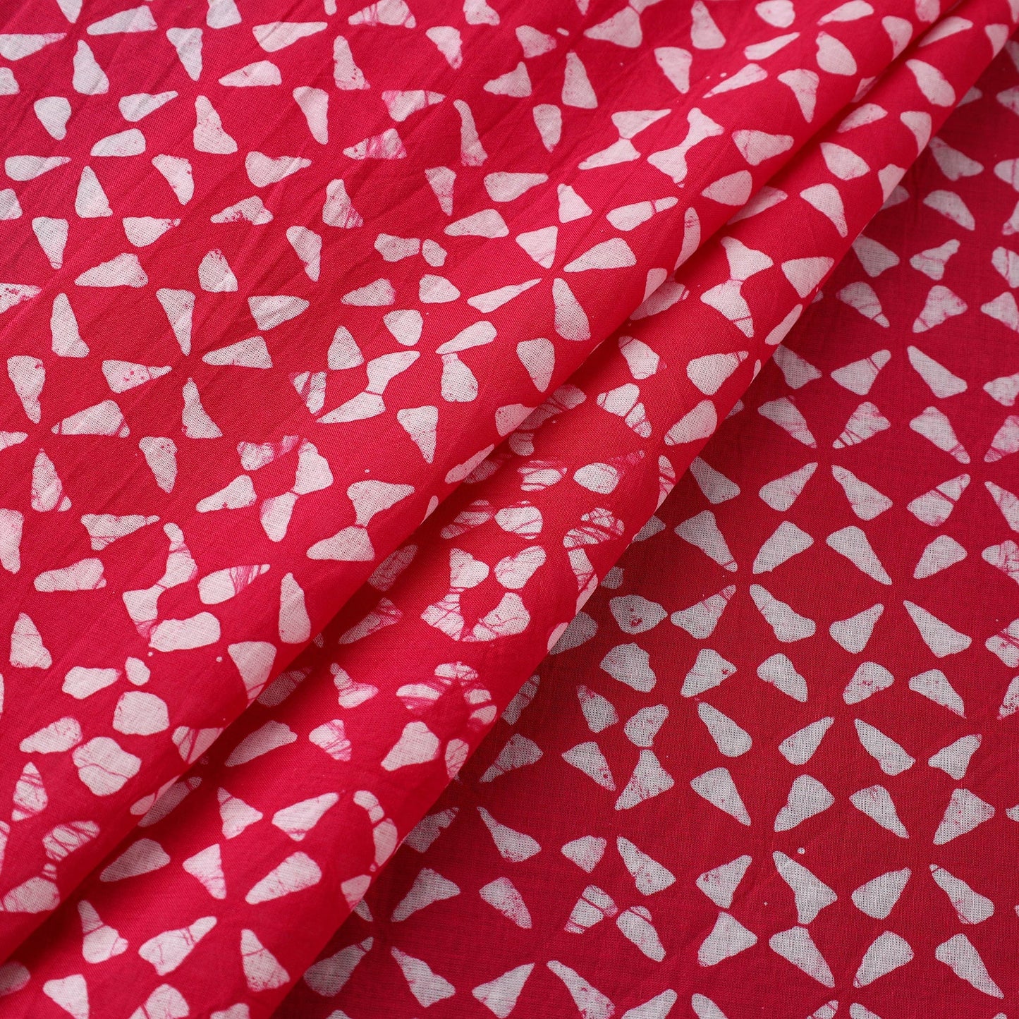 Buy Cotton Pink Hand Batik Print Fabric