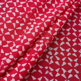 Buy Cotton Pink Hand Batik Print Fabric