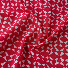 Buy Cotton Pink Hand Batik Print Fabric