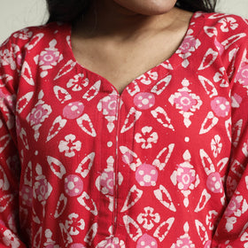 Batik Kurta with Palazzo & Dupatta Set
