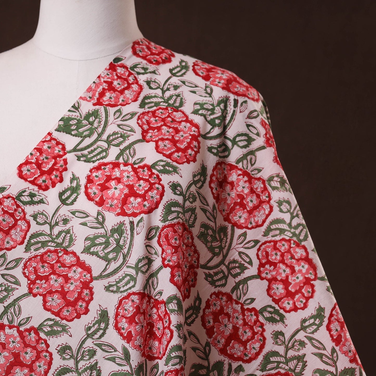 Cotton hand sanganeri fabric 03 - handcrafted