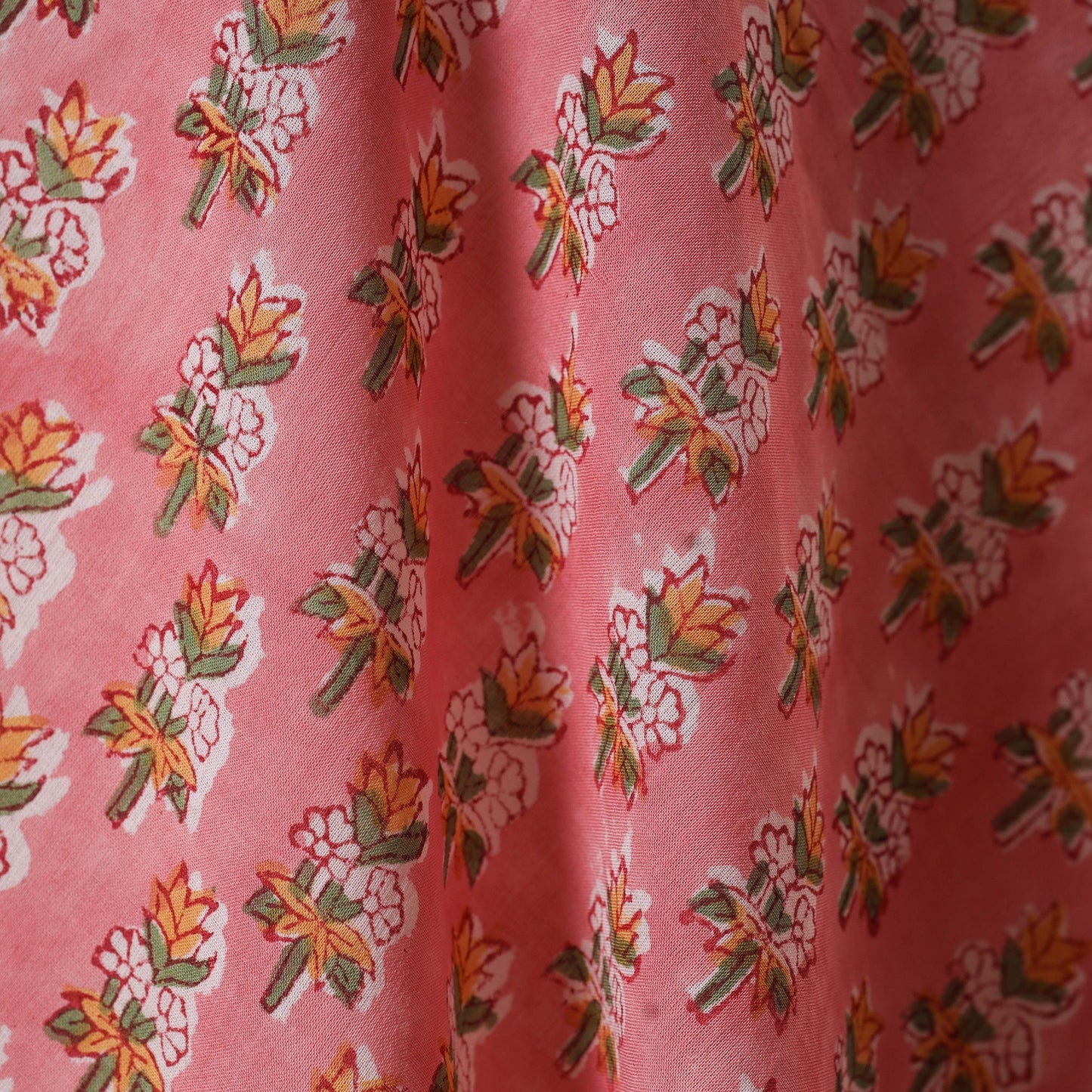 Cotton hand sanganeri fabric 04 - handcrafted