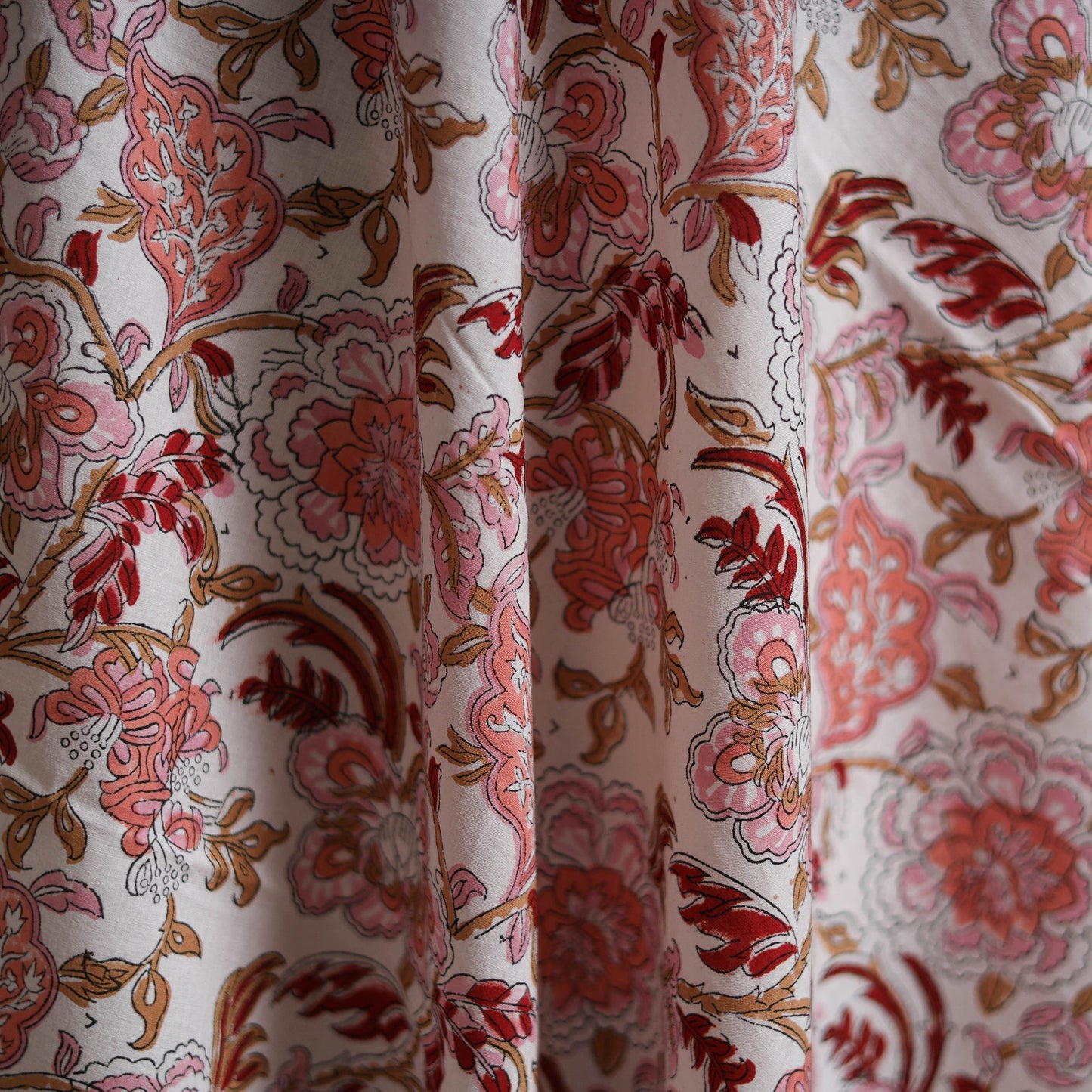 Cotton hand block sanganeri print fabric 05 - handcrafted