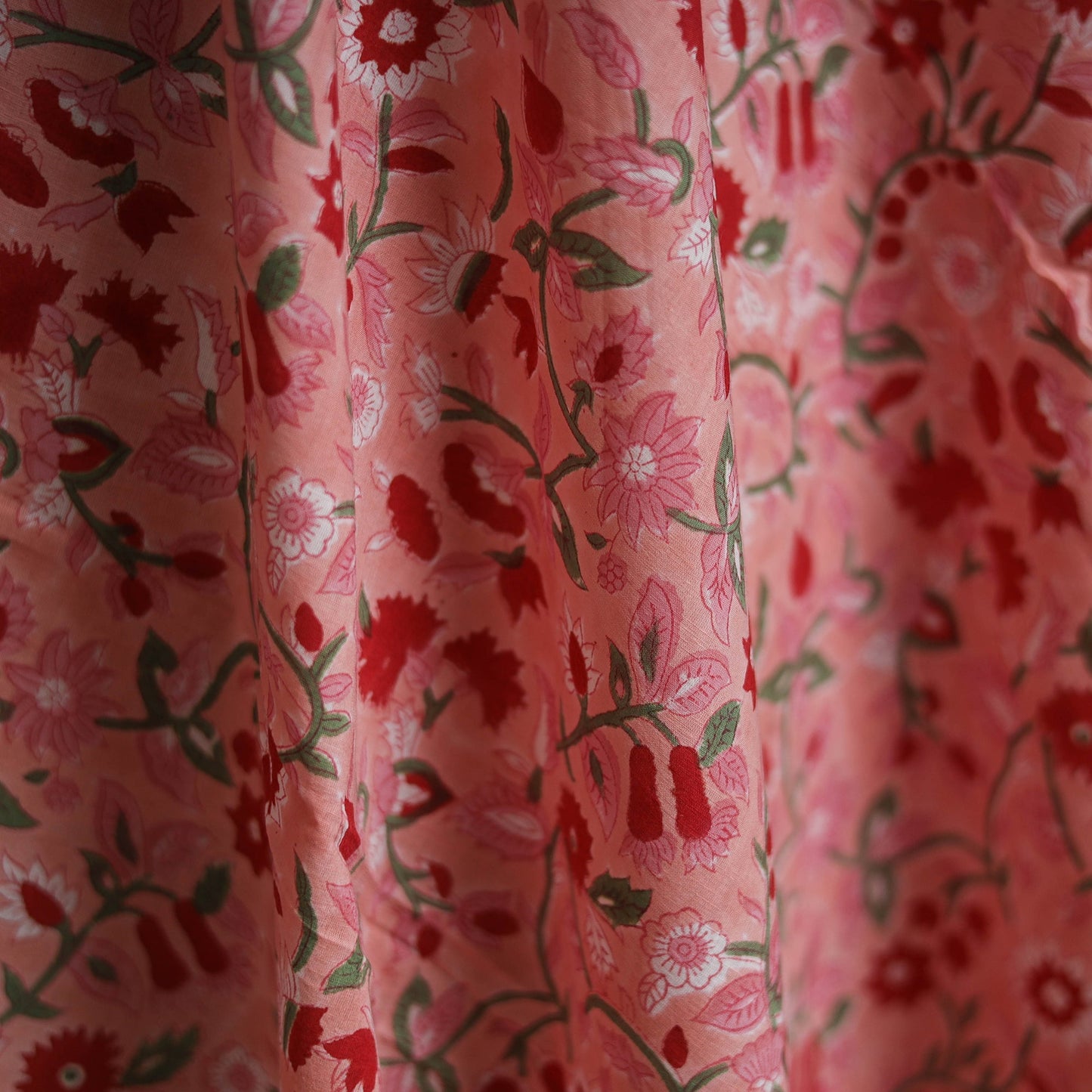 Cotton hand block sanganeri print fabric 06 - handcrafted