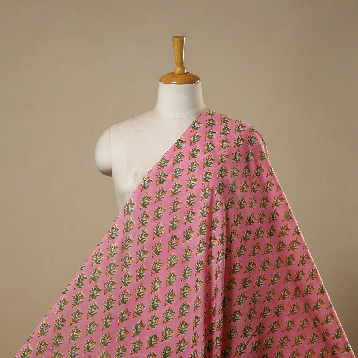 Cotton hand sanganeri fabric 13 - handcrafted