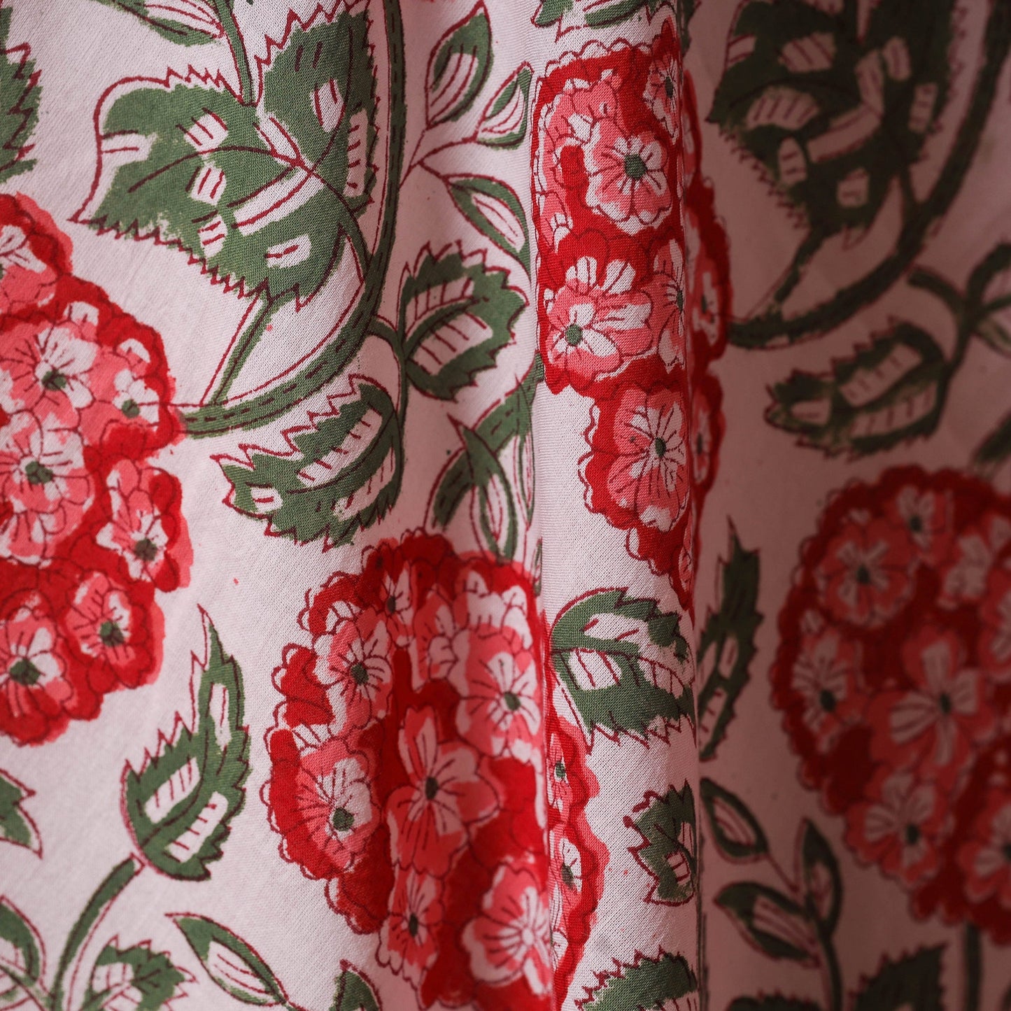 Cotton hand sanganeri fabric 03 - handcrafted