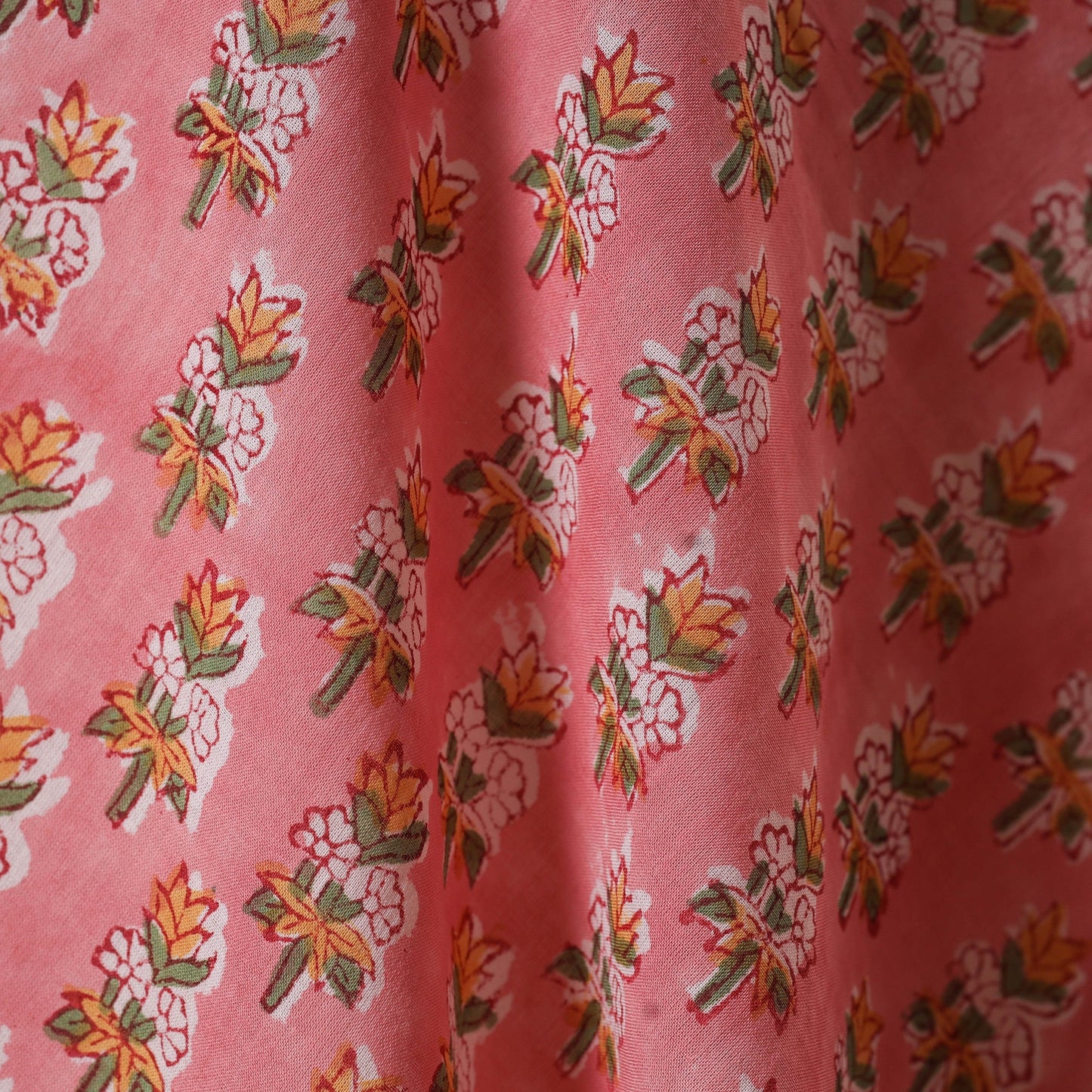 Cotton hand sanganeri fabric 04 - handcrafted