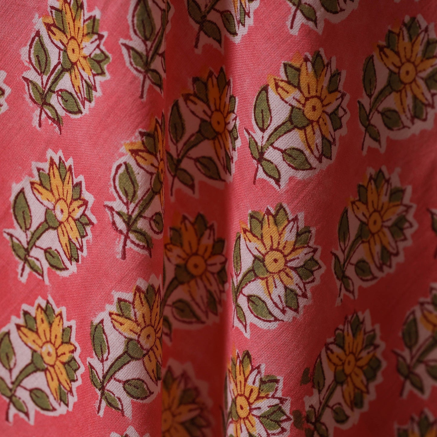 Cotton hand sanganeri fabric 08 - handcrafted