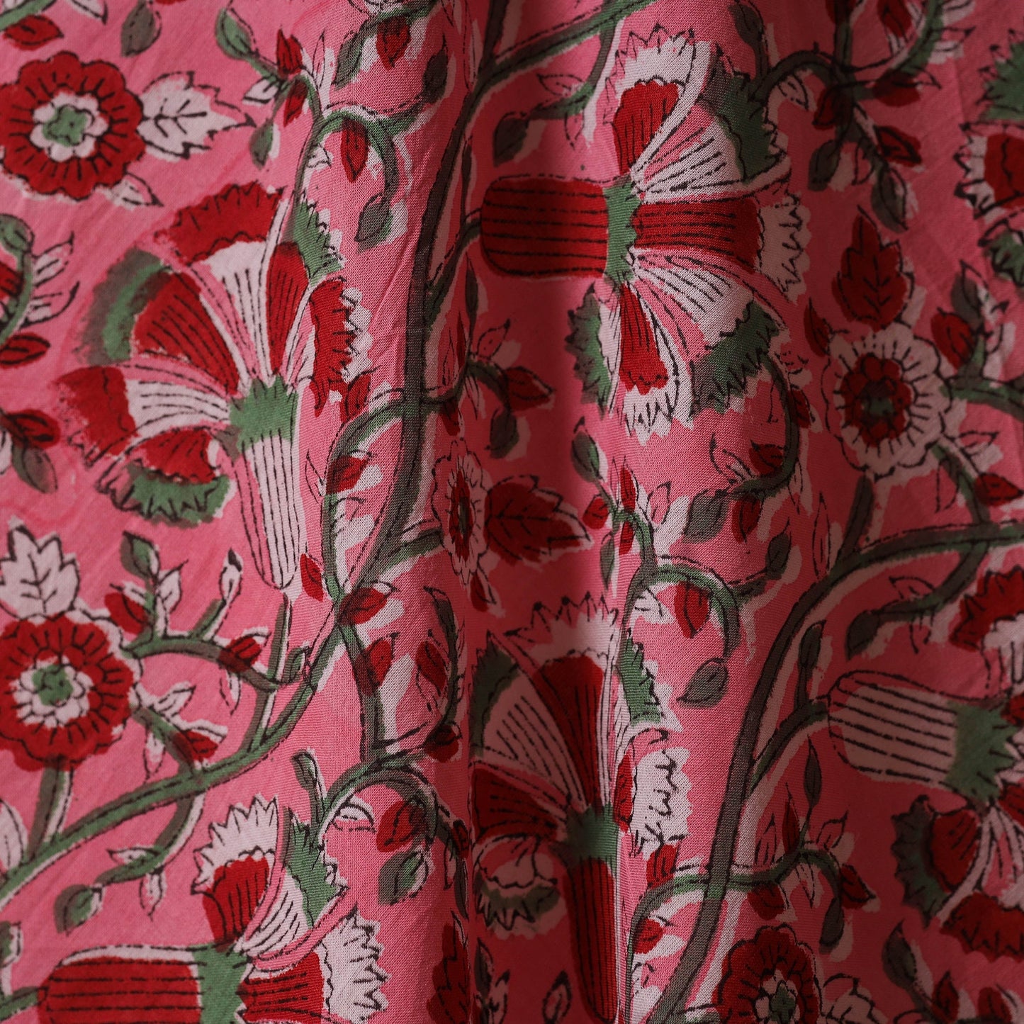 Cotton hand sanganeri fabric 20 - handcrafted