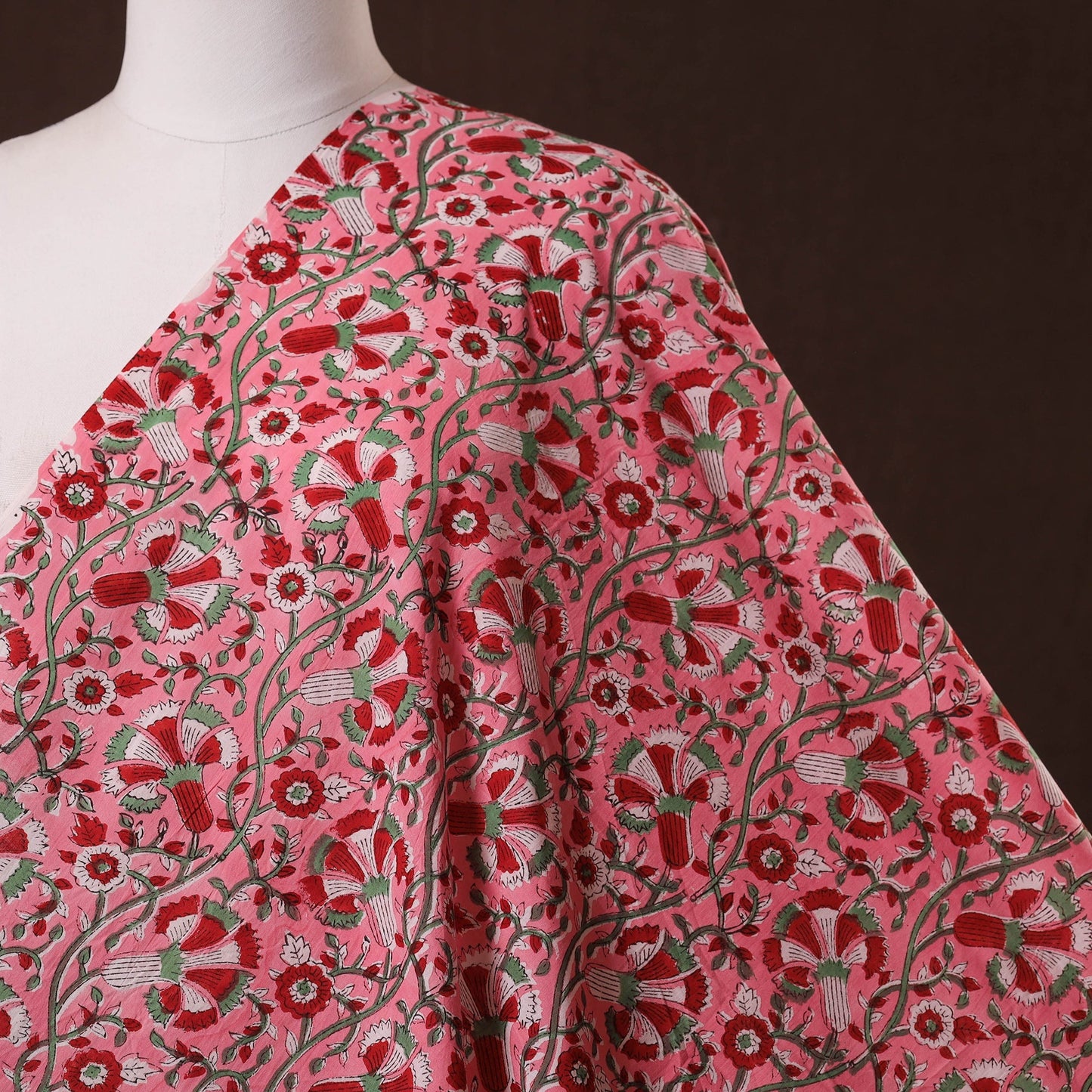 Cotton hand sanganeri fabric 20 - handcrafted