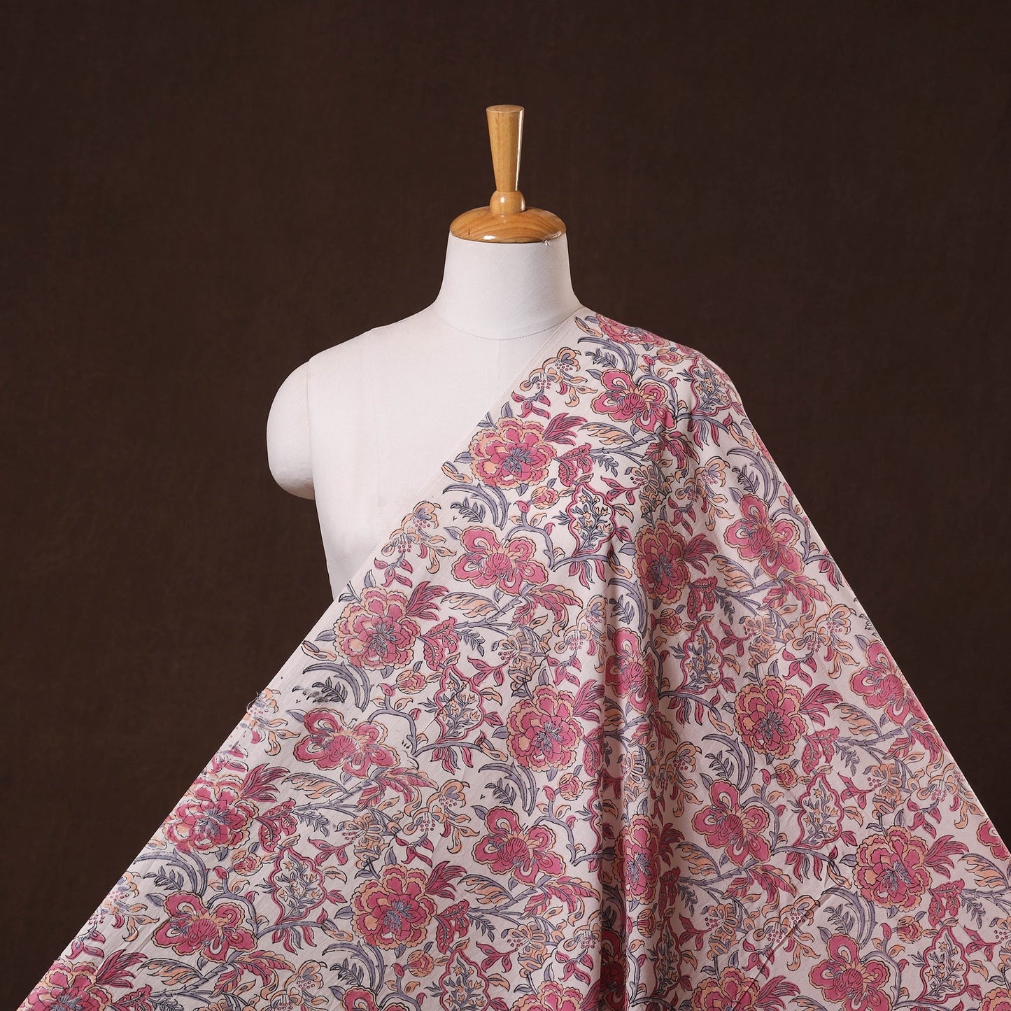 Cotton hand sanganeri fabric 21 - handcrafted