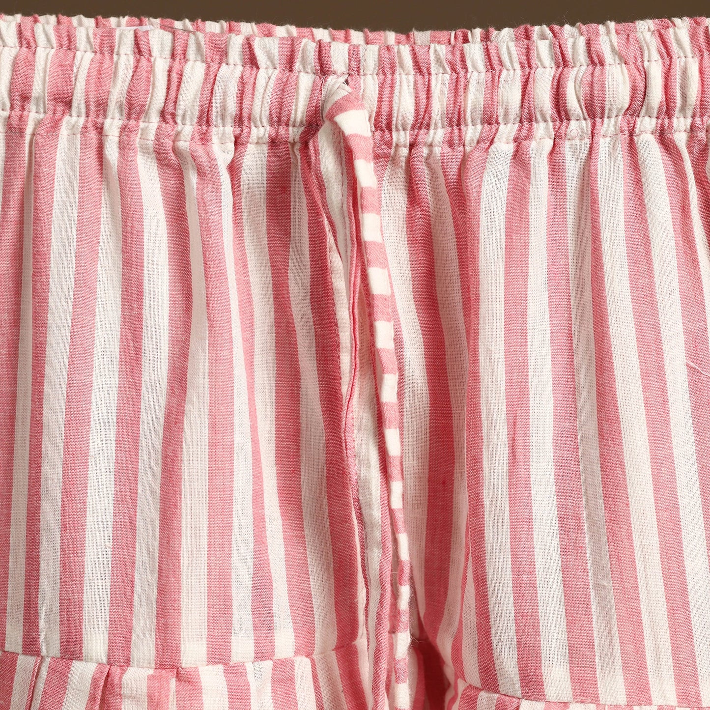 Pink - cotton jacquard weave farshi salwar 20 - handcrafted