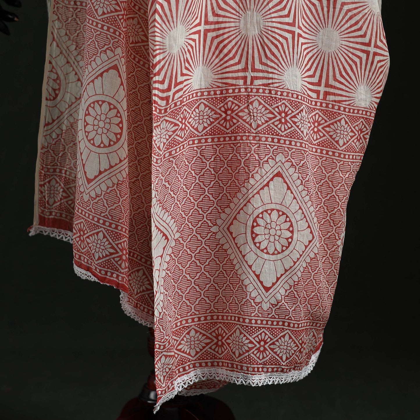 Cotton jaipur printed dupatta 09 - handcrafted