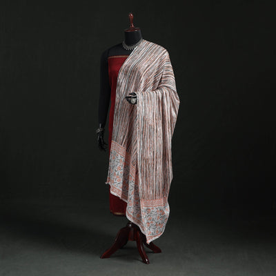Cotton jaipur printed dupatta 100 - handcrafted