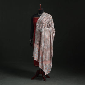 Cotton jaipur printed dupatta 100 - handcrafted
