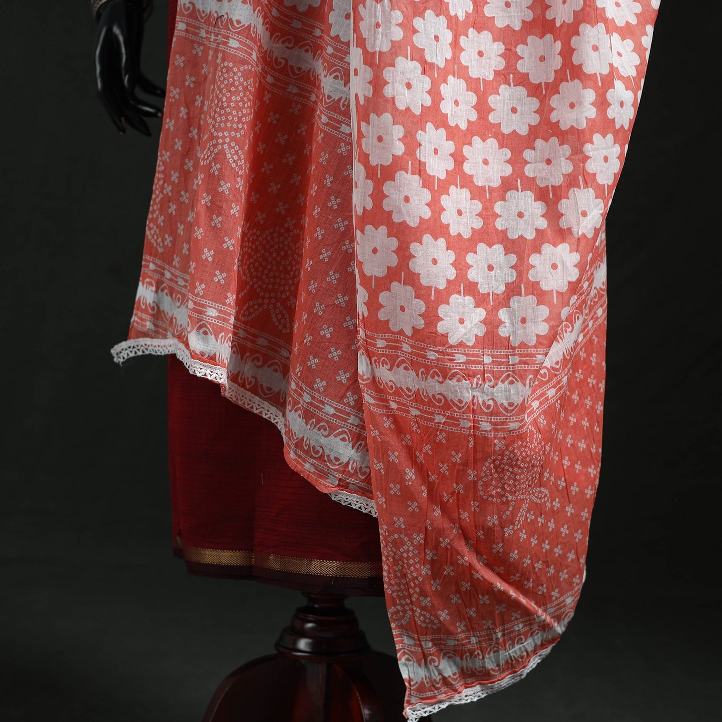 Cotton jaipur printed dupatta 102 - handcrafted