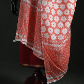 Cotton jaipur printed dupatta 102 - handcrafted