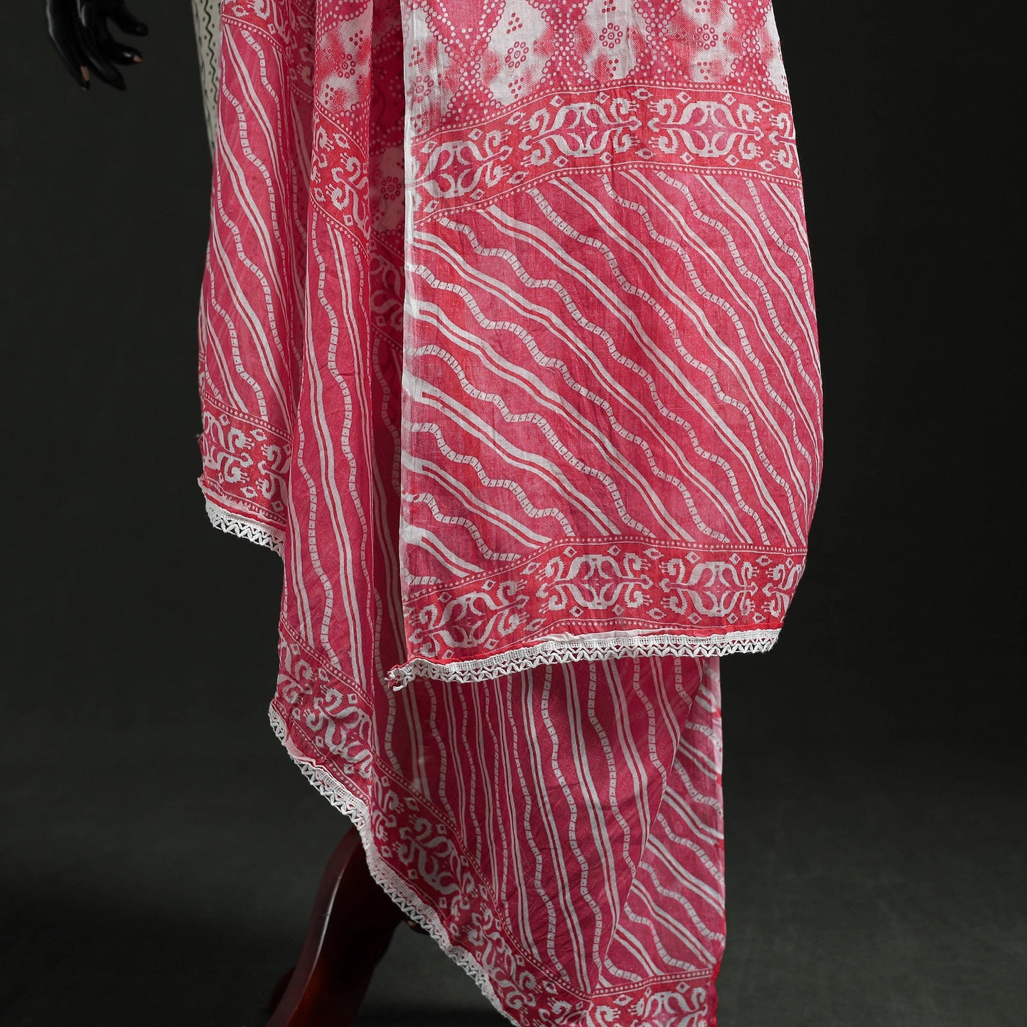 Cotton jaipur printed dupatta 20 - handcrafted