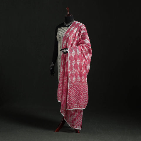 Cotton jaipur printed dupatta 20 - handcrafted