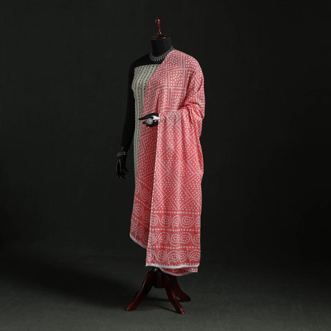 Cotton jaipur printed dupatta 24 - handcrafted