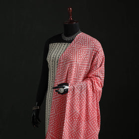 Cotton jaipur printed dupatta 24 - handcrafted