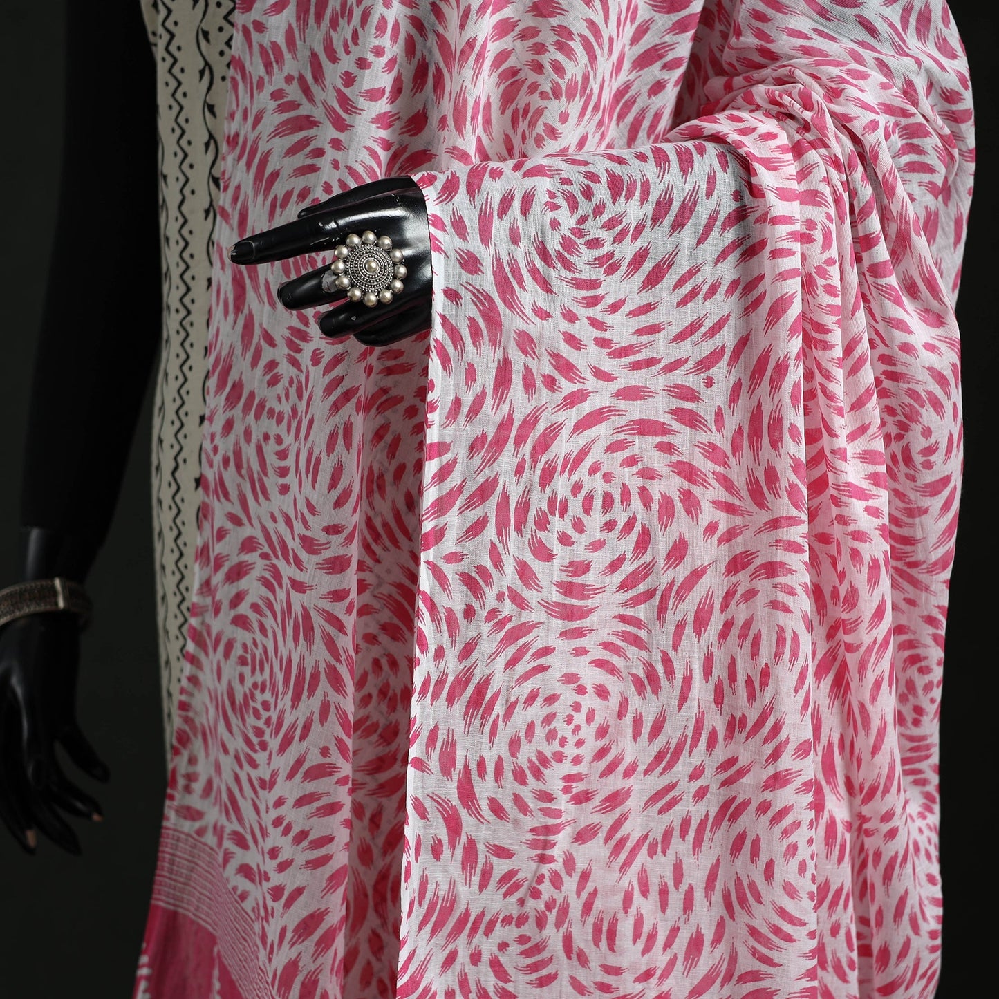 Cotton jaipur printed dupatta 33 - handcrafted