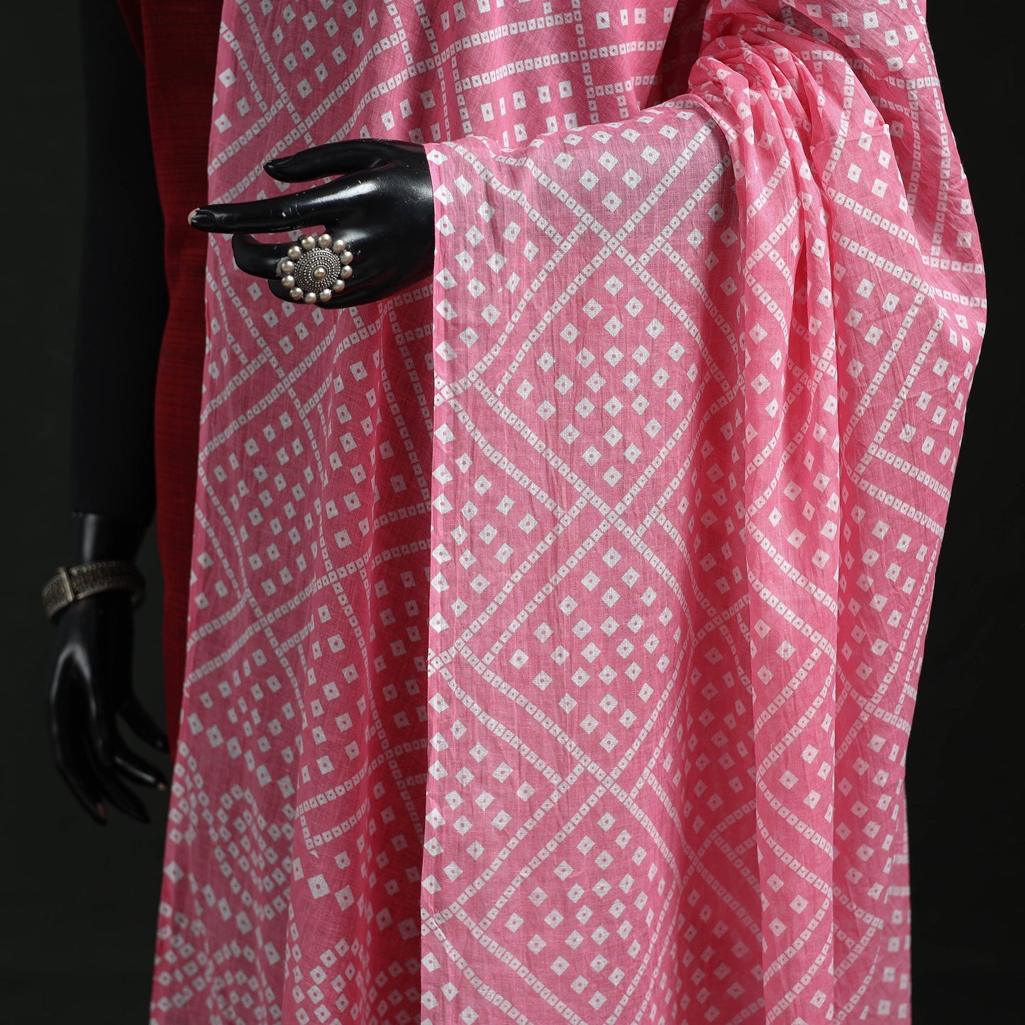 Cotton jaipur printed dupatta 64 - handcrafted