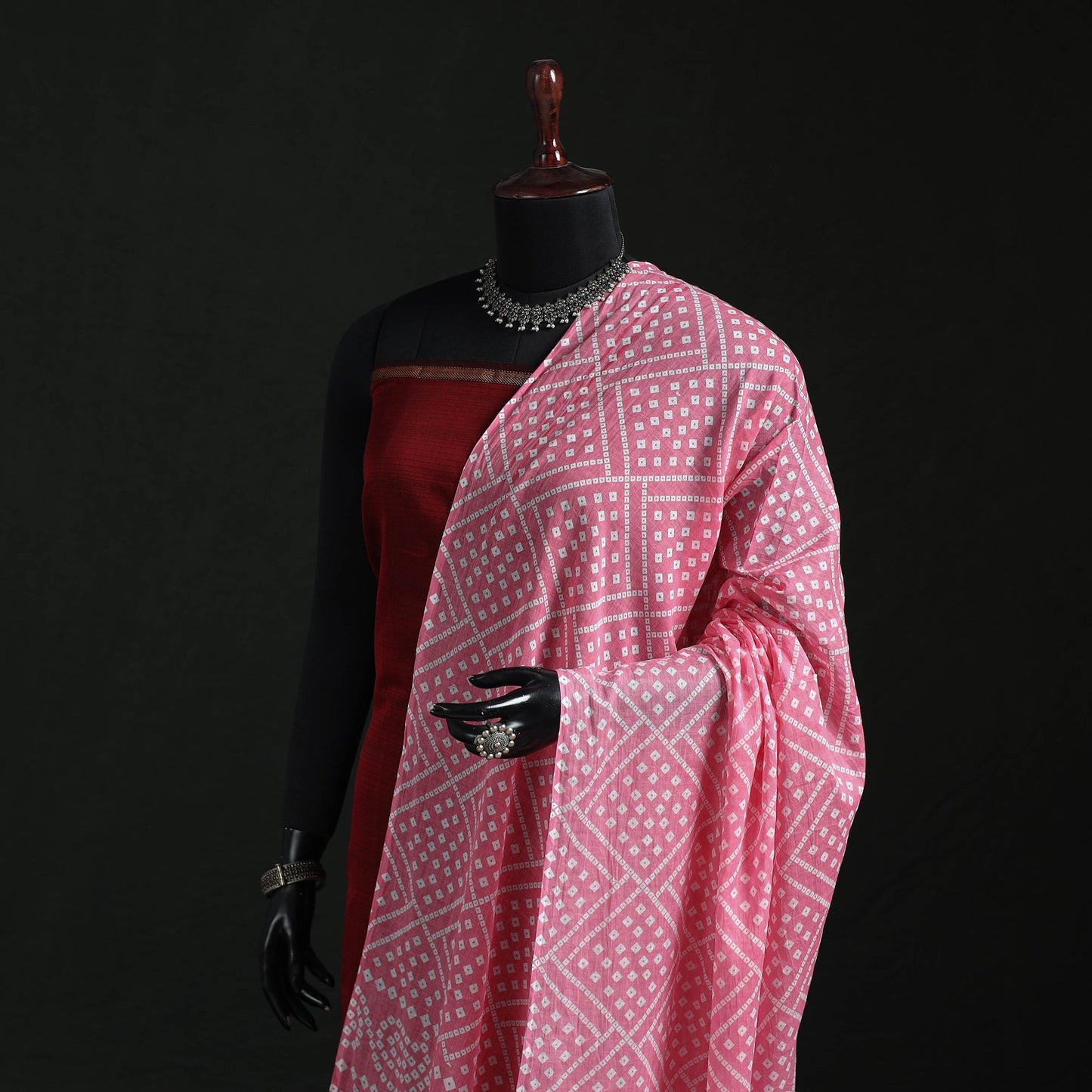 Cotton jaipur printed dupatta 64 - handcrafted