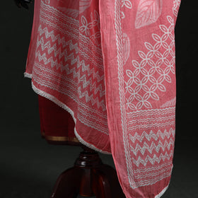 Cotton jaipur printed dupatta 84 - handcrafted