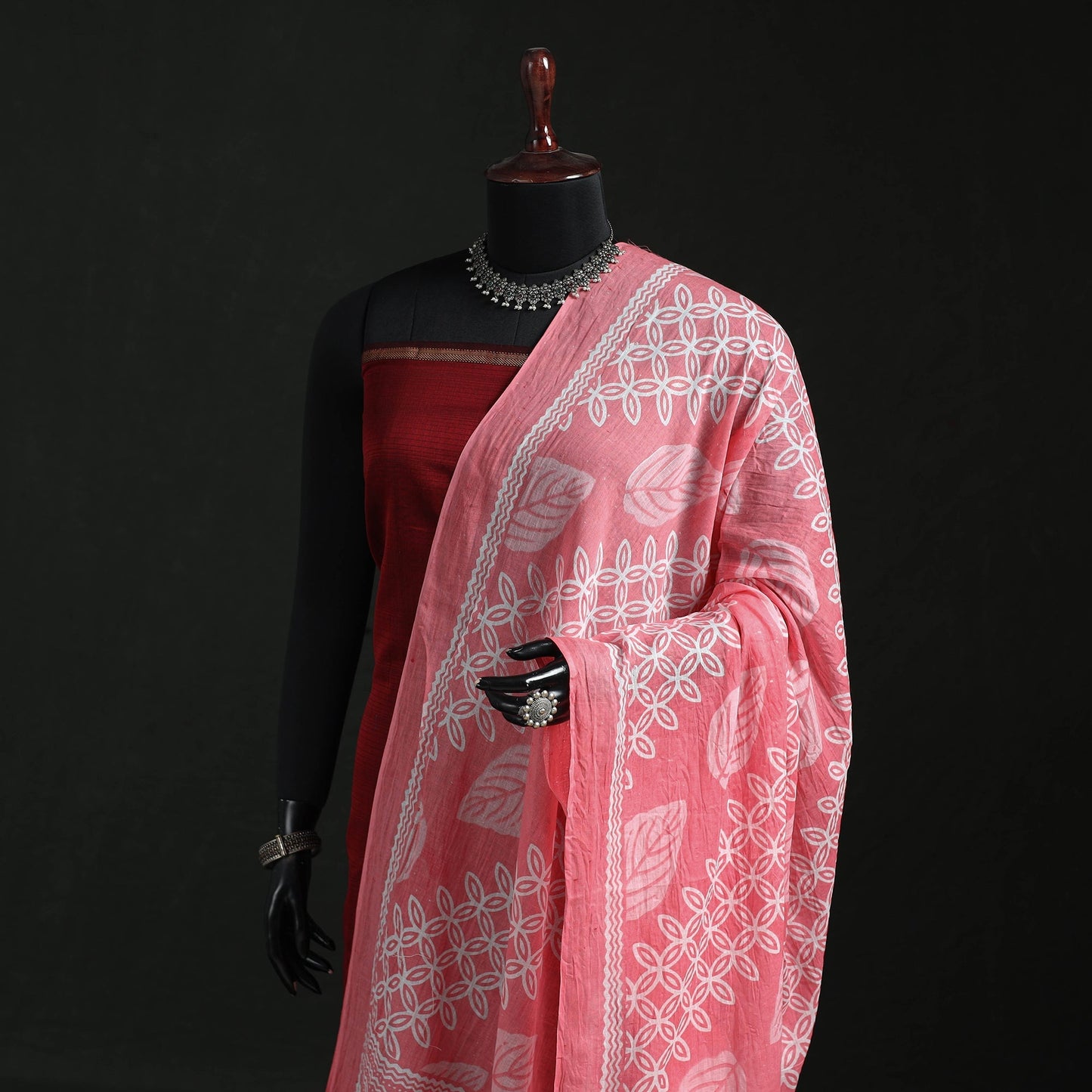 Cotton jaipur printed dupatta 84 - handcrafted