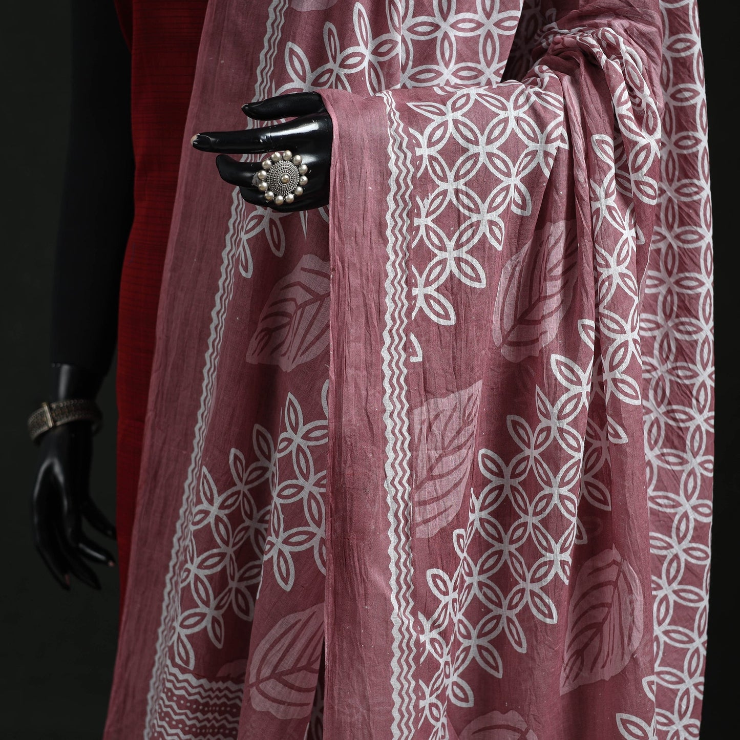 Cotton jaipur printed dupatta 86 - handcrafted