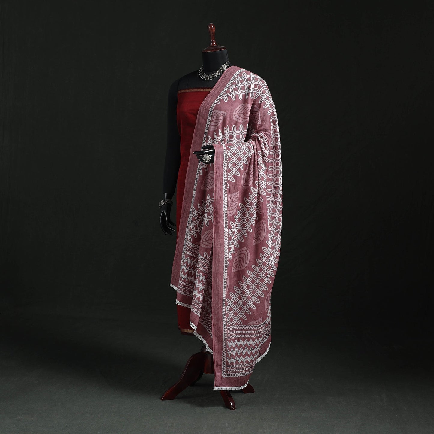 Cotton jaipur printed dupatta 86 - handcrafted