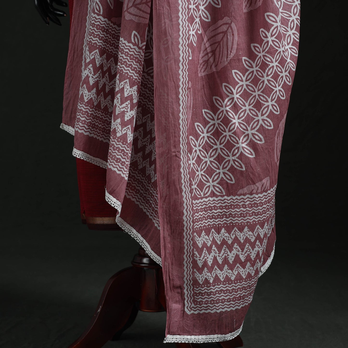 Cotton jaipur printed dupatta 86 - handcrafted
