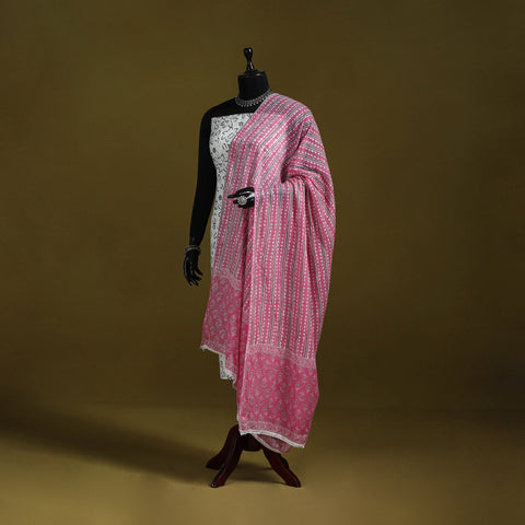 Cotton jaipur printed dupatta 92 - handcrafted