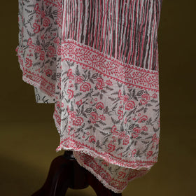 Cotton jaipur printed dupatta 95 - handcrafted