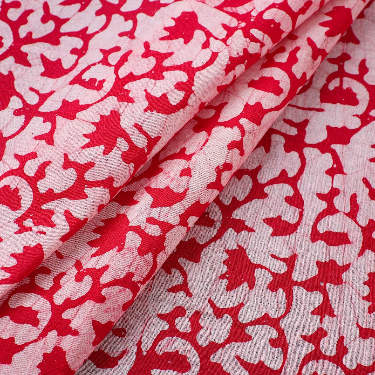  Pink Cotton Kutch Batik Print Fabric Online