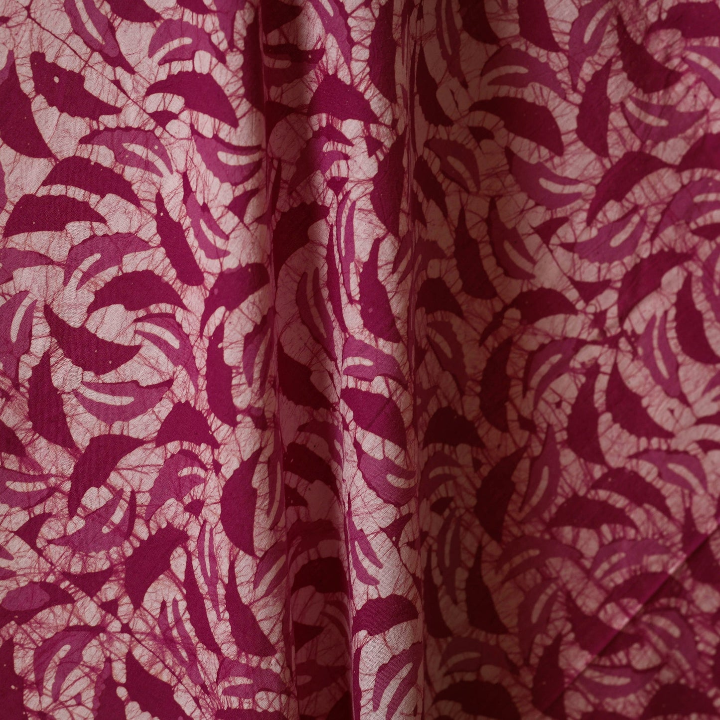 Pink - cotton kutch batik fabric 16 - handcrafted