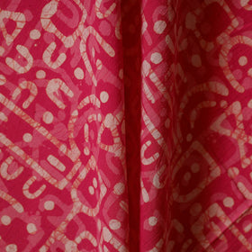 Pink - cotton kutch batik fabric 44 - handcrafted
