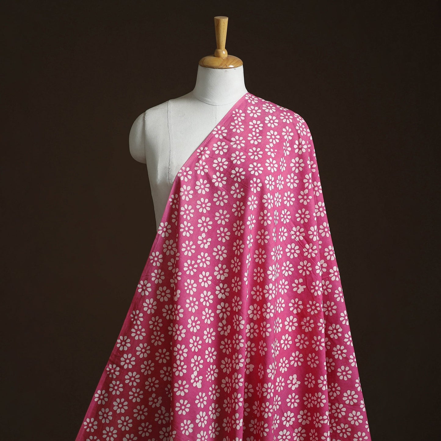 Cotton kutch hand block batik print fabric 14 - handcrafted