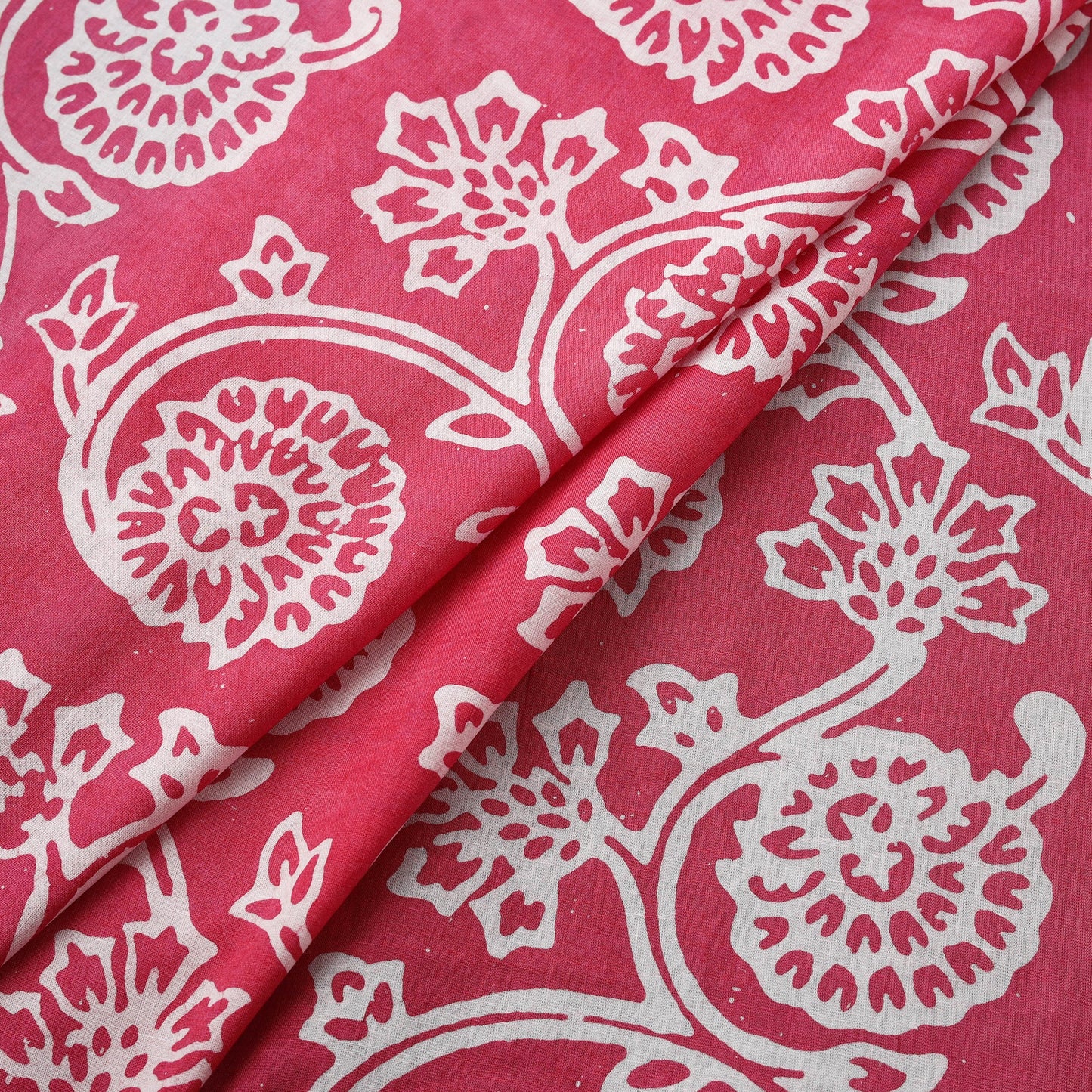 Cotton kutch hand block batik print fabric 23 - handcrafted