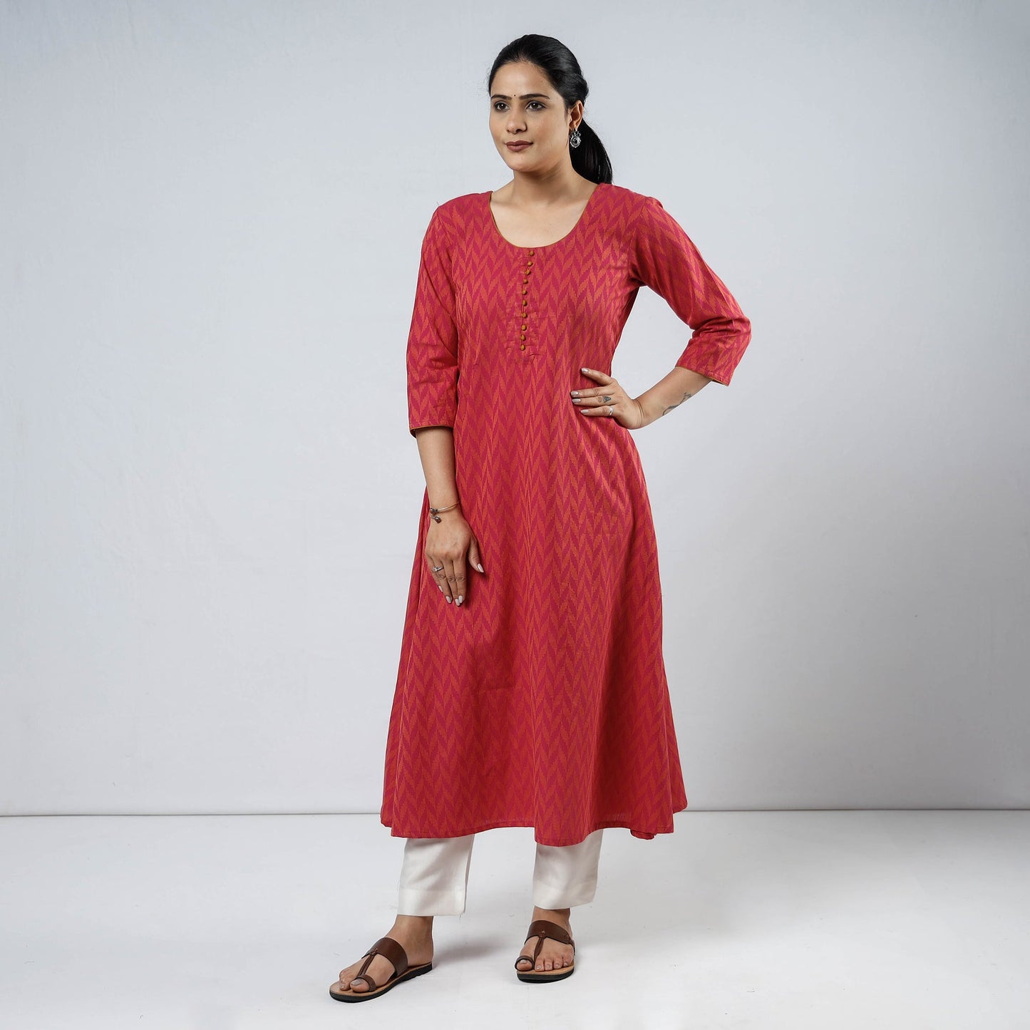 jacquard kurta
