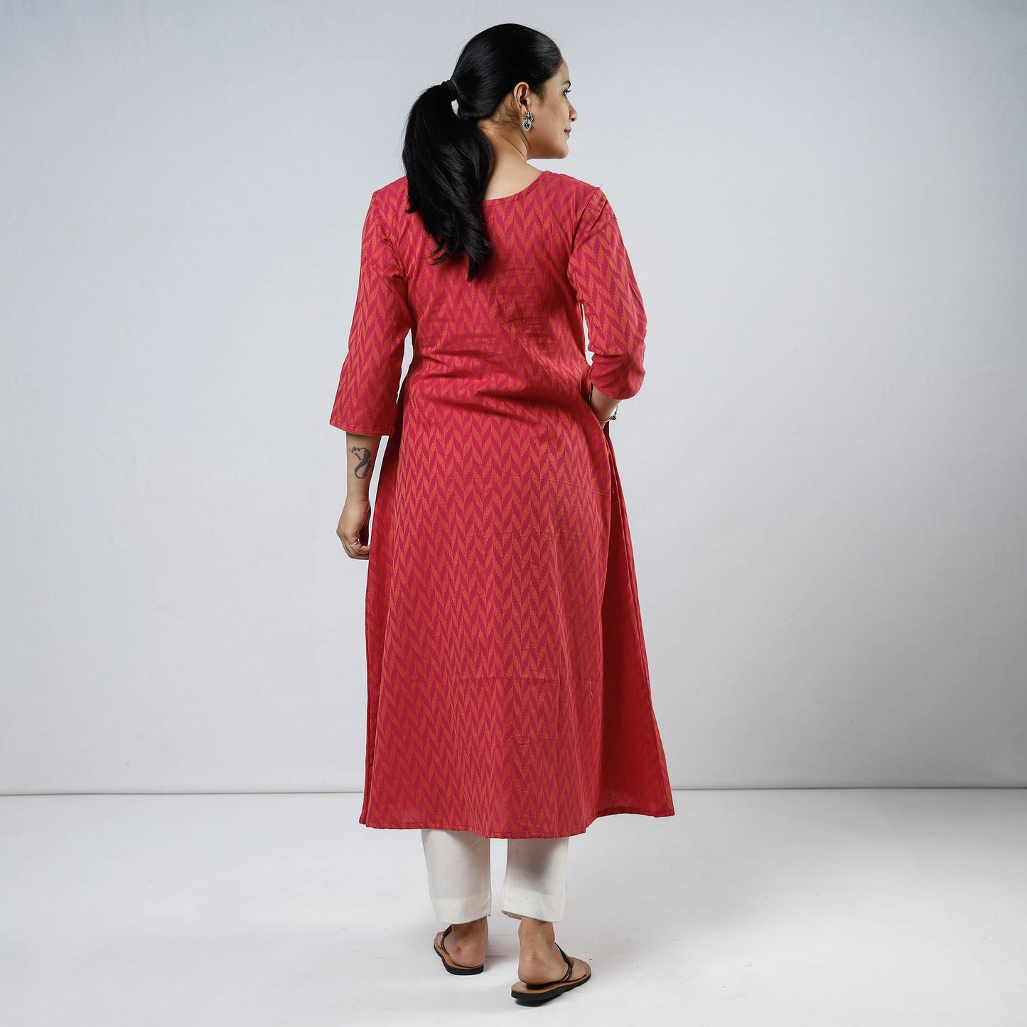 jacquard kurta